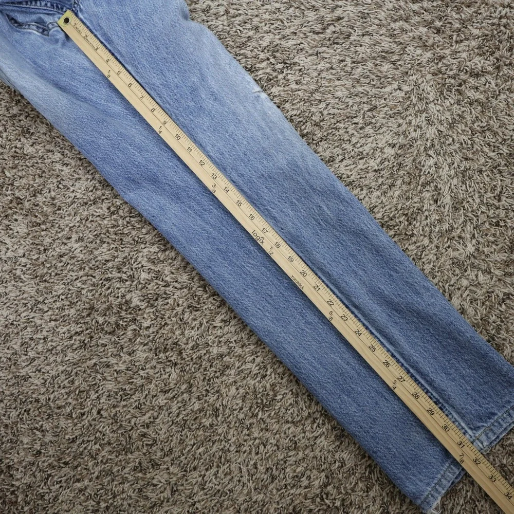 Vintage Levis 505 Regular Fit‎ Jeans 33x34 Grunge Distressed Light Wash Denim